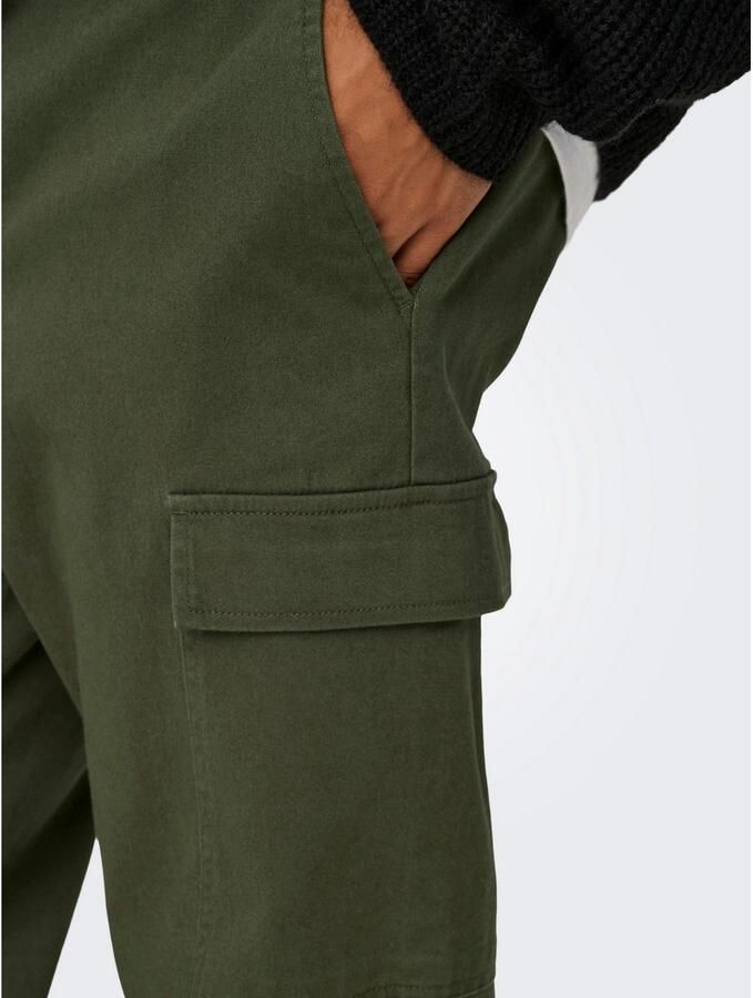 ONLY & SONS Cargobroek ONSNICKY CARGO STRAIGHT 0241 PANT NOOS