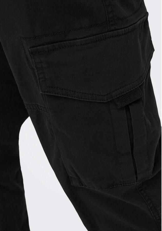 Only & Sons Tapered fit cargobroek met cargozakken - Foto 2