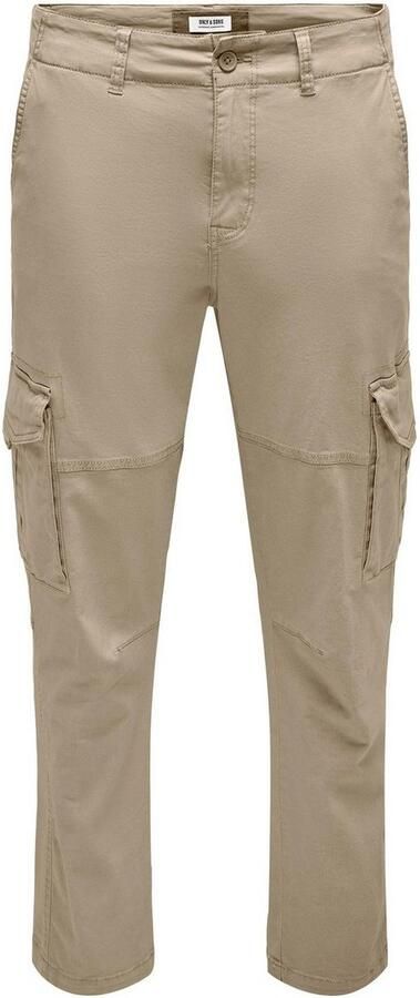 Only & Sons Casual Herenbroek met Zakken Beige Heren - Foto 4