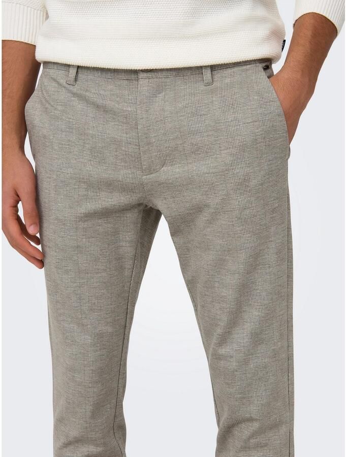 Only & Sons Slim tapered stoffen broek met steekzakken model 'MARK' - Foto 2