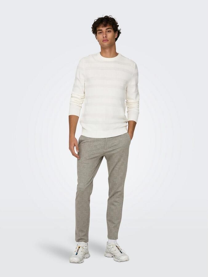 Only & Sons Slim tapered stoffen broek met steekzakken model 'MARK' - Foto 3