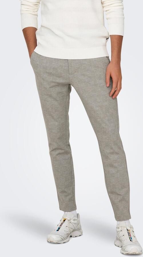 Only & Sons Slim tapered stoffen broek met steekzakken model 'MARK' - Foto 6