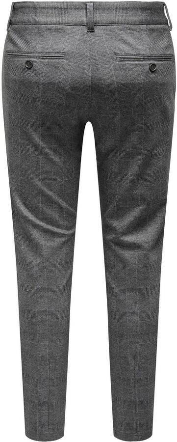 ONLY & SONS geruite slim fit pantalon ONSMARK limestone - Foto 5