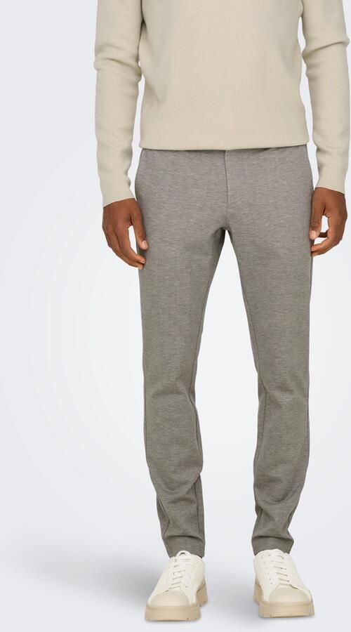 Only & Sons Tapered fit broek met knoop- en ritssluiting model 'MARK' - Foto 7