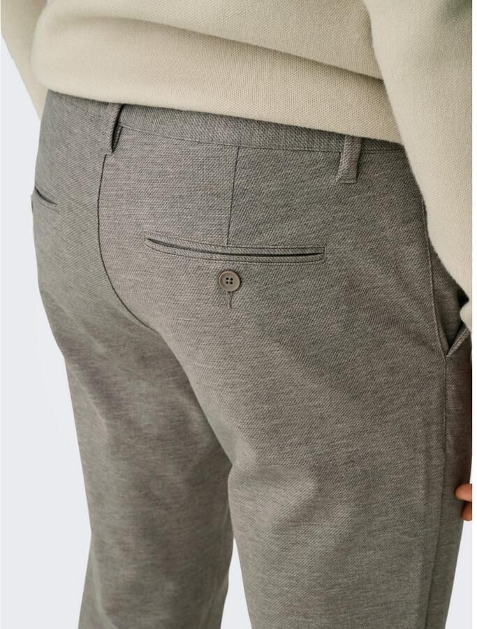 Only & Sons Tapered fit broek met knoop- en ritssluiting model 'MARK' - Foto 3