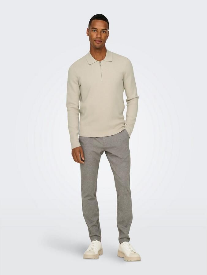 Only & Sons Tapered fit broek met knoop- en ritssluiting model 'MARK' - Foto 5