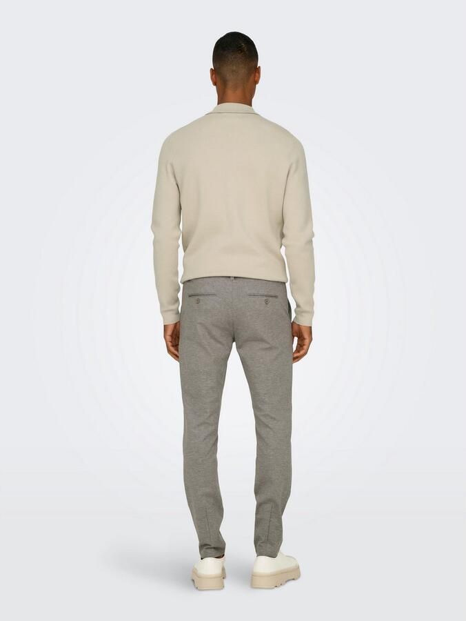 Only & Sons Tapered fit broek met knoop- en ritssluiting model 'MARK' - Foto 6