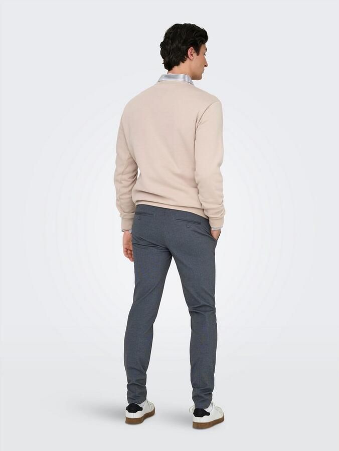 ONLY & SONS Stoffen broek ONSMARK SLIM DITSY 020934 PANT NOOS - Foto 4