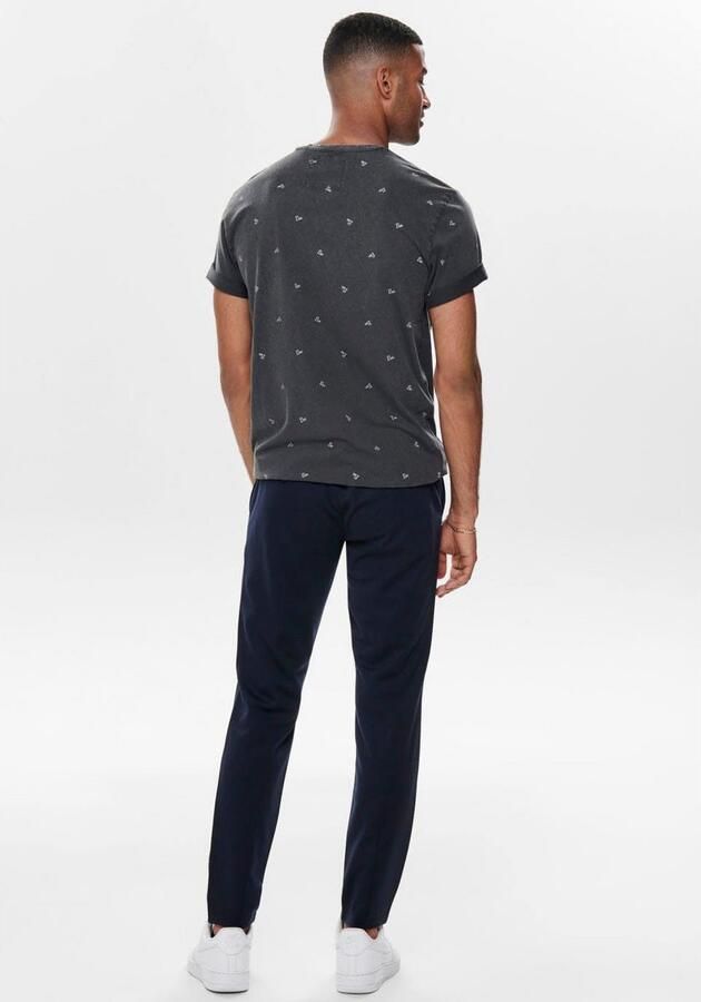 Only & Sons Marineblauwe Stretch Chinos Donkerblauw Blue Heren - Foto 8