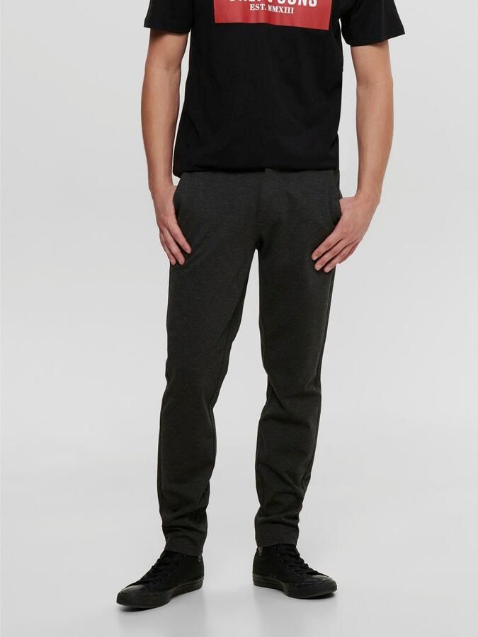 ONLY & SONS slim fit chino ONSMARK dark grey melange - Foto 5