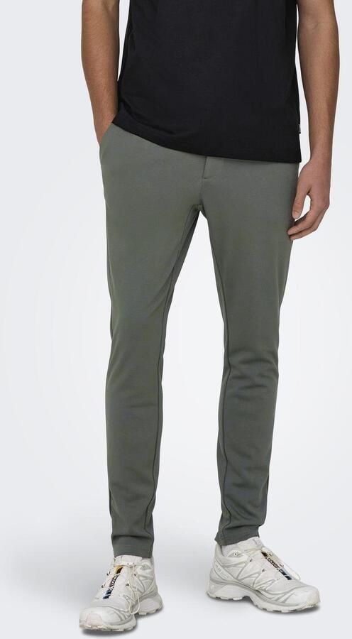 Only & Sons Tapered fit stoffen broek met achterzakken model 'MARK' - Foto 6