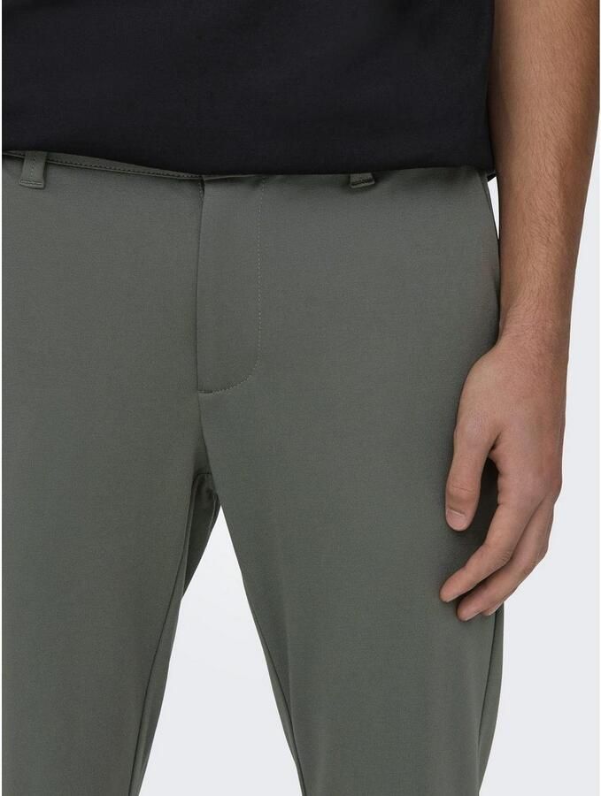 Only & Sons Tapered fit stoffen broek met achterzakken model 'MARK' - Foto 2