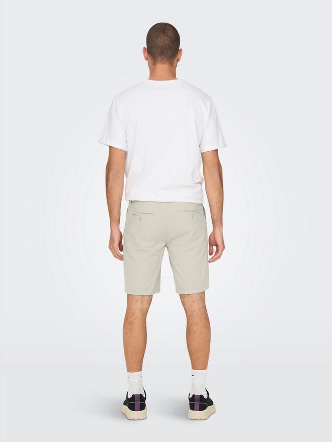 ONLY & SONS Chino-short ONSMARK 0011 COTTON LINEN SHORTS NOOS - Foto 4