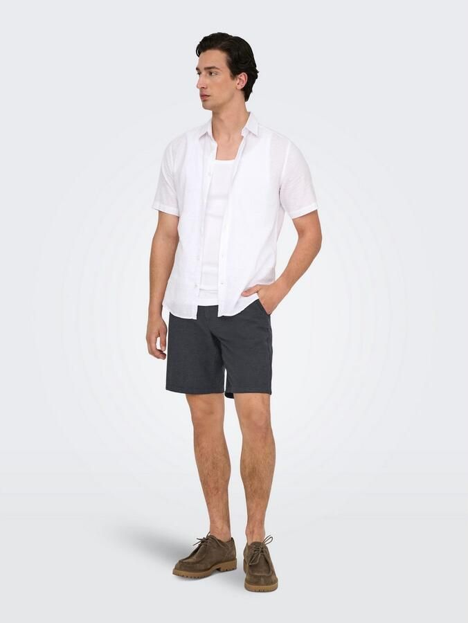 ONLY & SONS Chino-short ONSMARK 0011 COTTON LINEN SHORTS NOOS - Foto 3