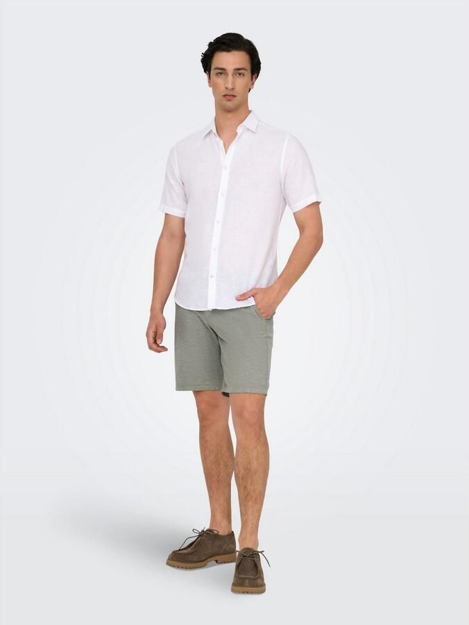 ONLY & SONS Chino-short ONSMARK 0011 COTTON LINEN SHORTS NOOS - Foto 3