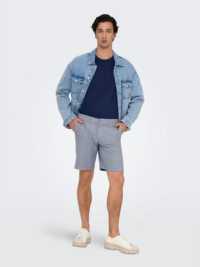 ONLY & SONS Chino-short ONSMARK 0011 COTTON LINEN SHORTS NOOS - Foto 2