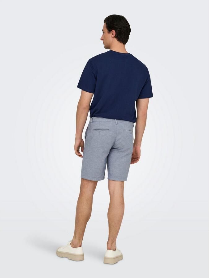 ONLY & SONS Chino-short ONSMARK 0011 COTTON LINEN SHORTS NOOS - Foto 4