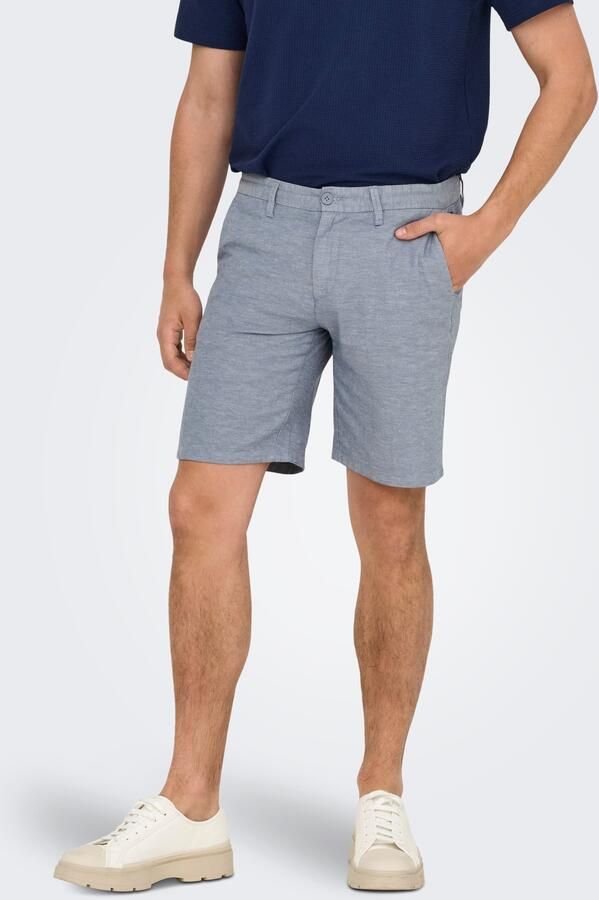 ONLY & SONS Chino-short ONSMARK 0011 COTTON LINEN SHORTS NOOS - Foto 5