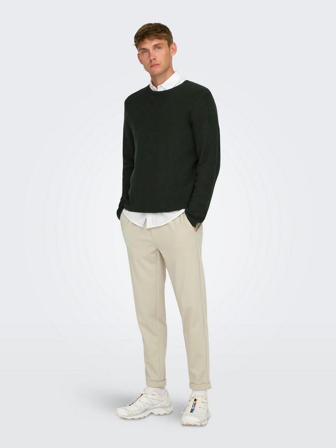 ONLY & SONS Gebreide trui ONSERIC REG 12 STRUC CREW KNIT - Foto 3