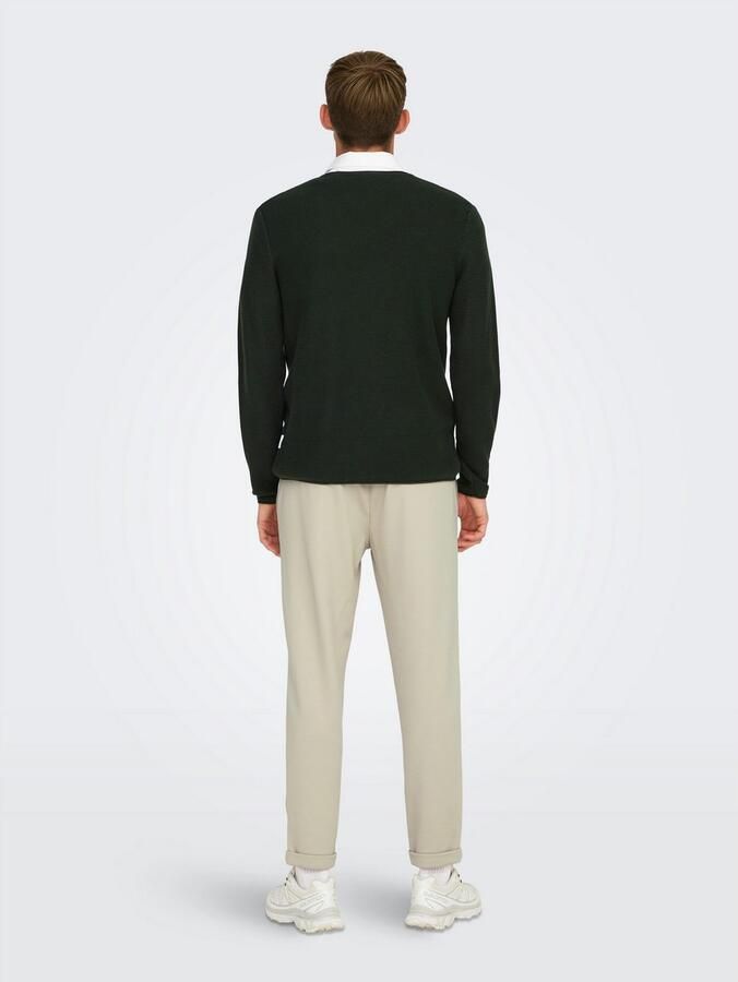 ONLY & SONS Gebreide trui ONSERIC REG 12 STRUC CREW KNIT - Foto 4