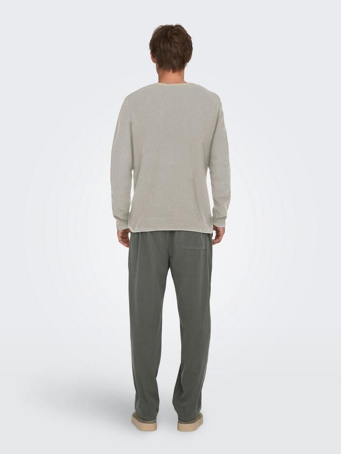 Only & Sons Regular fit gebreide pullover van puur katoen model 'ERIC' - Foto 2