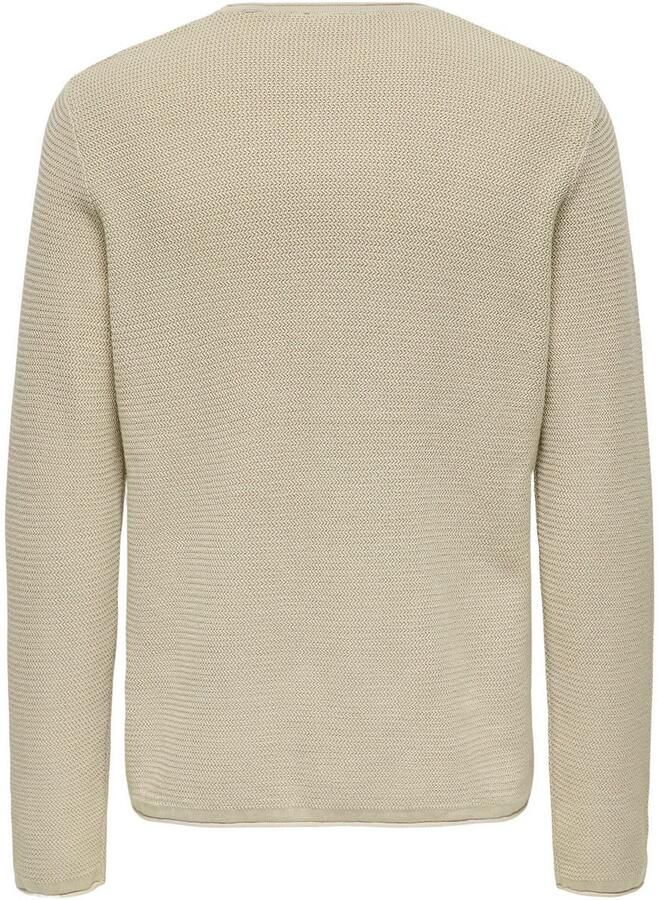 Only & Sons Regular fit gebreide pullover van puur katoen model 'ERIC' - Foto 3