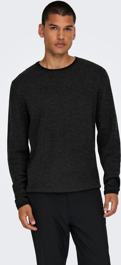Only & Sons Regular fit gebreide pullover van puur katoen model 'ERIC' - Foto 2