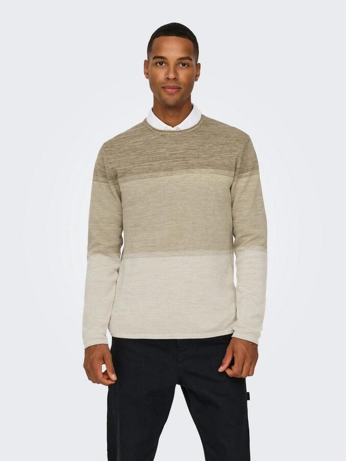 ONLY & SONS Gebreide trui ONSFELIX REG 12 CREW KNIT NOOS - Foto 2