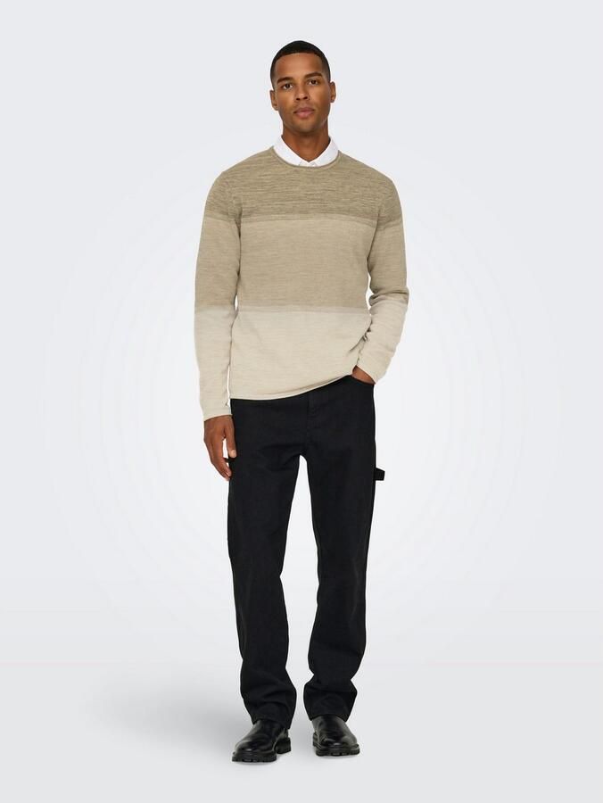 ONLY & SONS Gebreide trui ONSFELIX REG 12 CREW KNIT NOOS - Foto 3