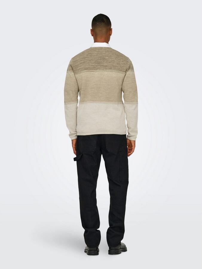 ONLY & SONS Gebreide trui ONSFELIX REG 12 CREW KNIT NOOS - Foto 4
