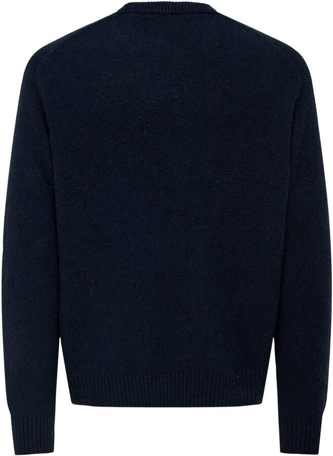 Only & Sons Relaxed fit pullover van katoenmix met wol model 'JAMES' - Foto 6