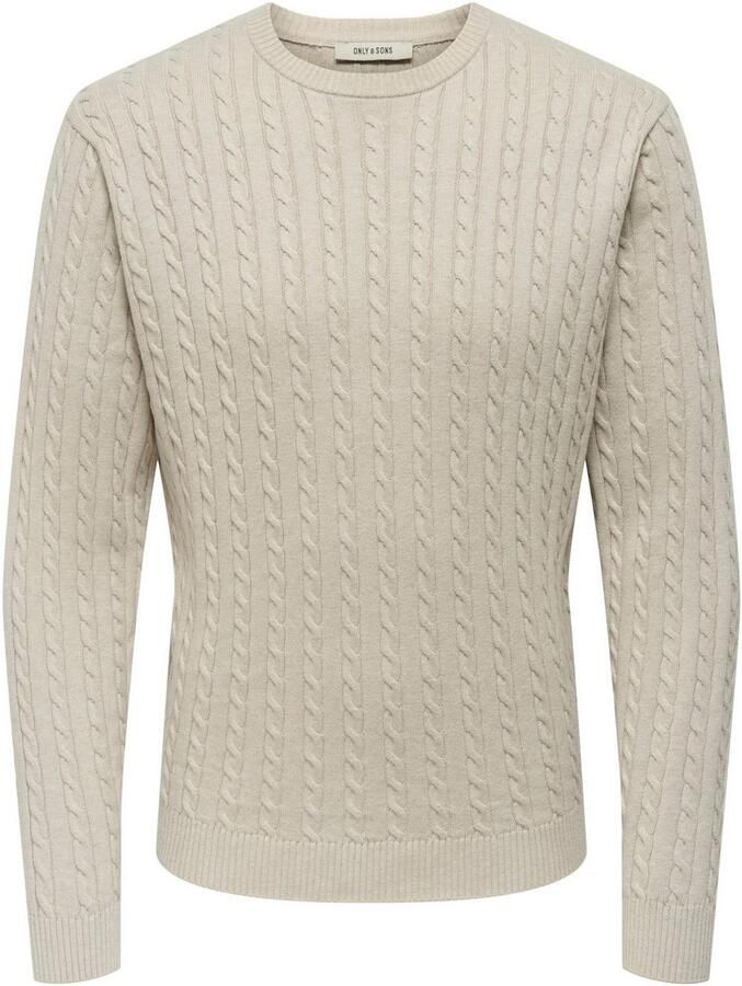 ONLY & SONS Gebreide trui ONSLOUI REG 12 CABEL CREW KNIT NOOS - Foto 3