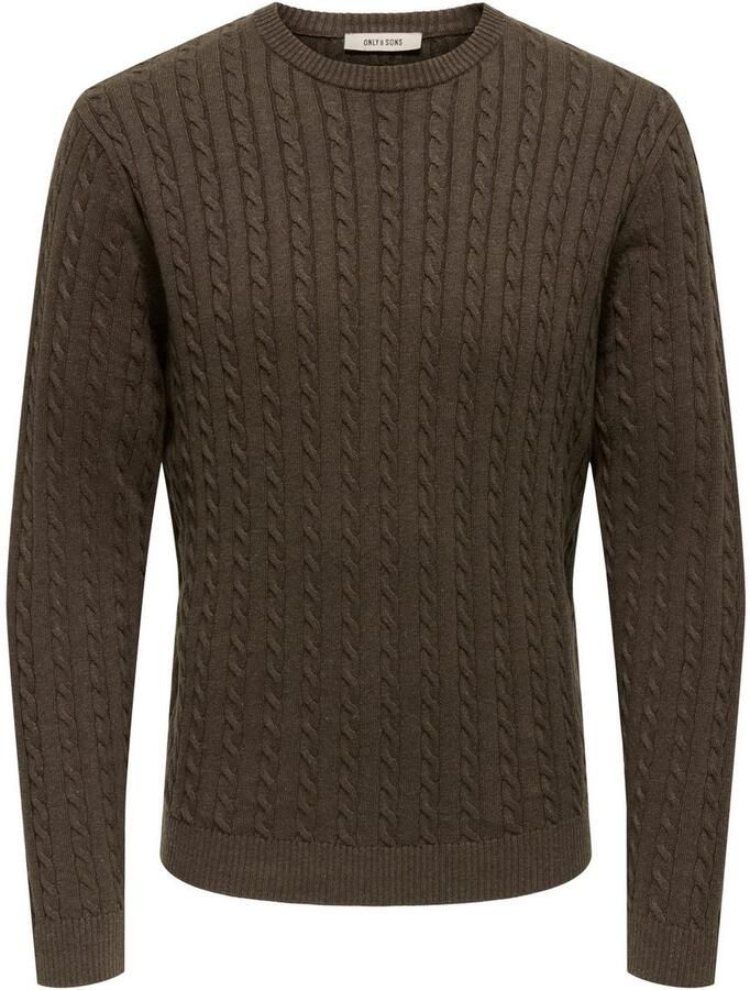 ONLY & SONS Gebreide trui ONSLOUI REG 12 CABEL CREW KNIT NOOS - Foto 2