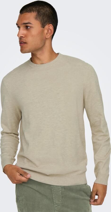 ONLY & SONS Gebreide trui ONSLOUI REG 12 MEL CREW KNIT NOOS - Foto 6