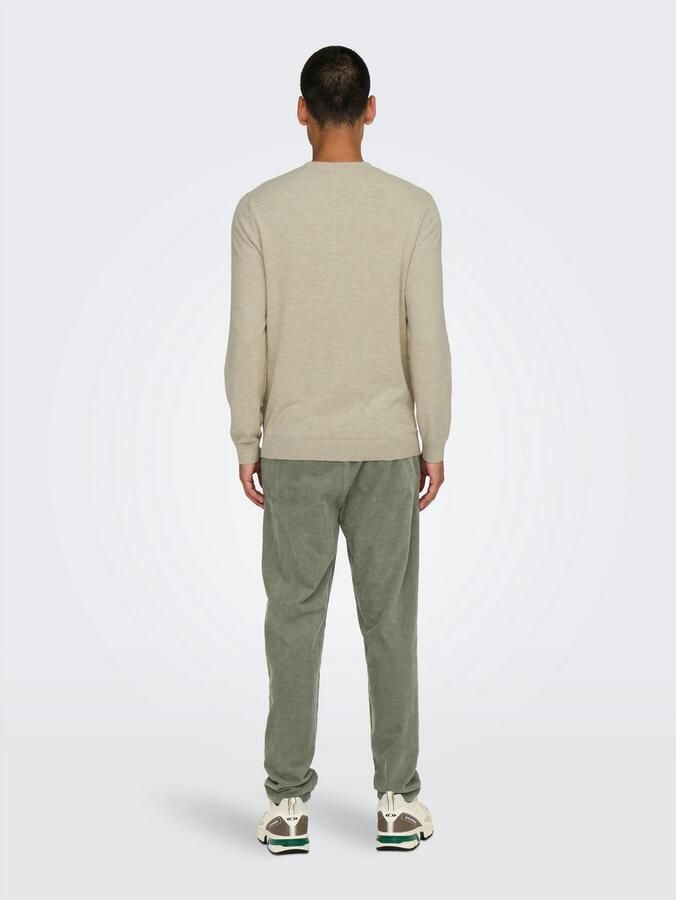 ONLY & SONS Gebreide trui ONSLOUI REG 12 MEL CREW KNIT NOOS - Foto 5