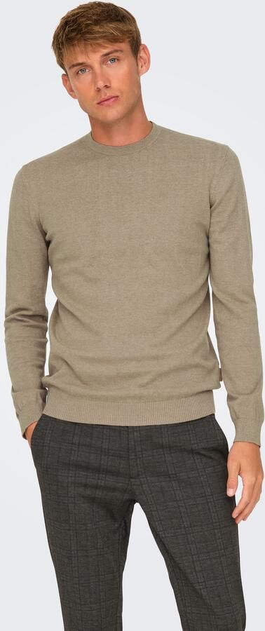ONLY & SONS Gebreide trui ONSLOUI REG 12 MEL CREW KNIT NOOS - Foto 6