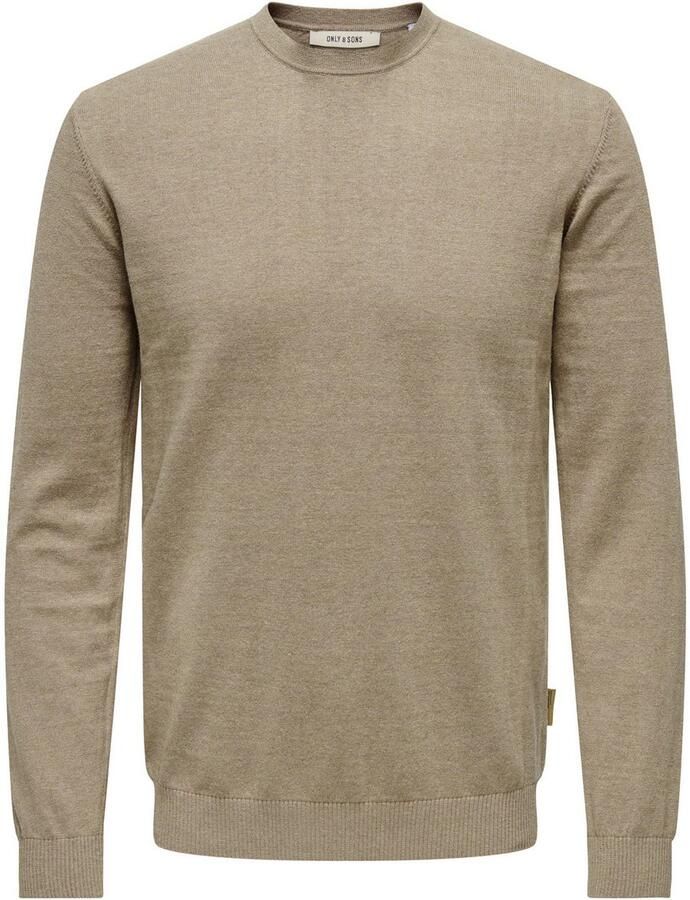 ONLY & SONS Gebreide trui ONSLOUI REG 12 MEL CREW KNIT NOOS
