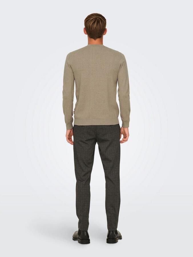 ONLY & SONS Gebreide trui ONSLOUI REG 12 MEL CREW KNIT NOOS - Foto 5