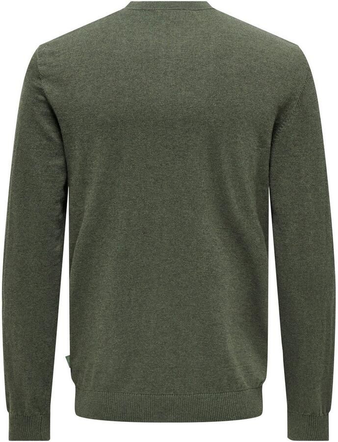 ONLY & SONS Gebreide trui ONSLOUI REG 12 MEL CREW KNIT NOOS