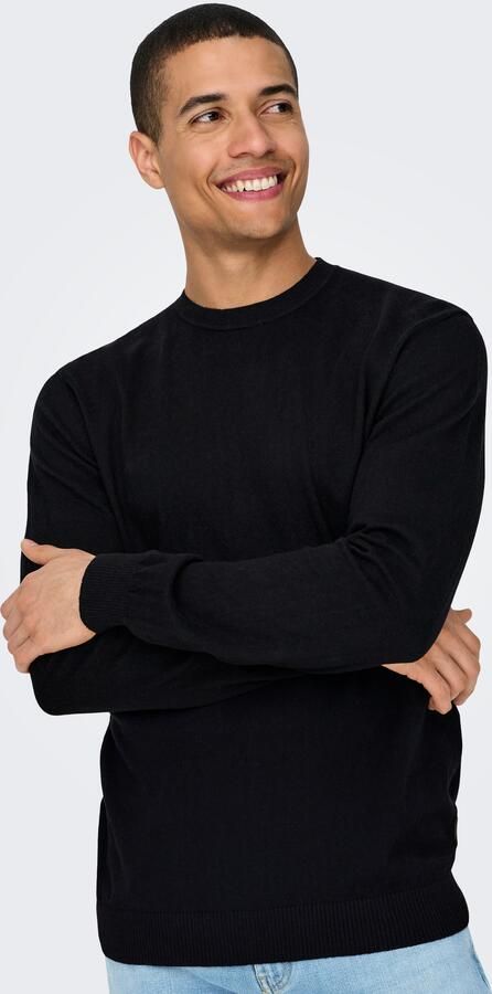 ONLY & SONS Gebreide trui ONSLOUI REG 12 MEL CREW KNIT NOOS - Foto 6