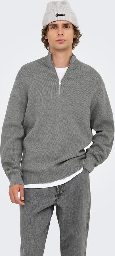 Only & Sons Regular fit gebreide pullover van katoenmix model 'PHIL' - Foto 6