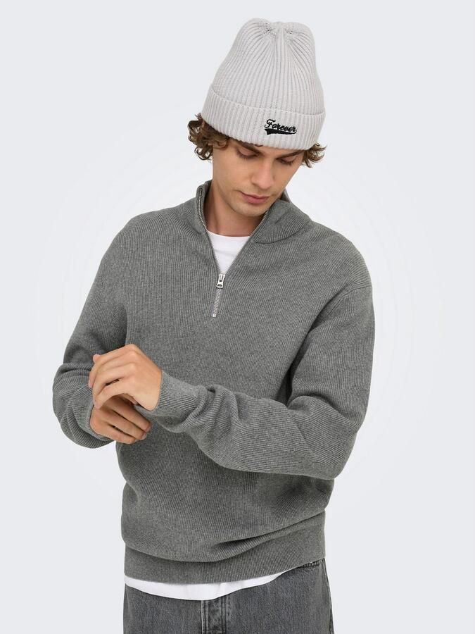 Only & Sons Regular fit gebreide pullover van katoenmix model 'PHIL' - Foto 3