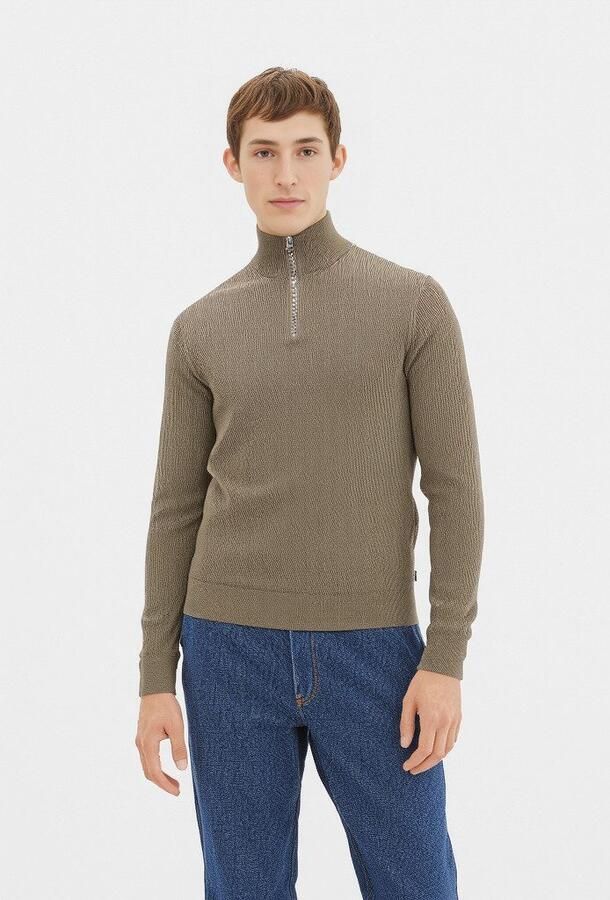 Only & Sons Regular fit gebreide pullover met opstaande kraag model 'PHIL' - Foto 6