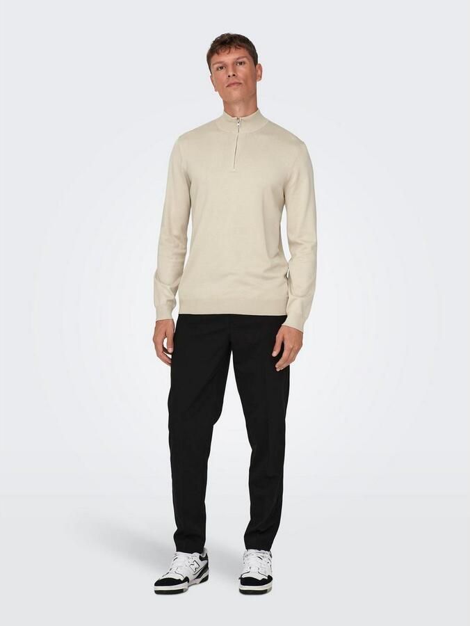 ONLY & SONS Gebreide trui ONSWYLER LIFE REG 14 HALF ZIP KNIT NOOS - Foto 6