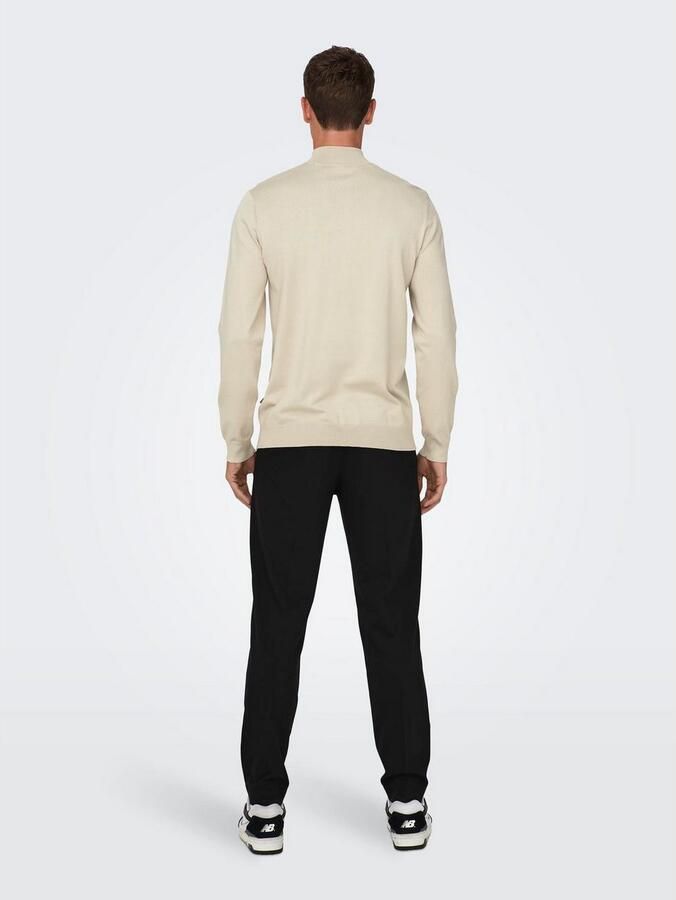 ONLY & SONS Gebreide trui ONSWYLER LIFE REG 14 HALF ZIP KNIT NOOS - Foto 2