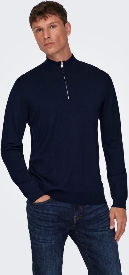 ONLY & SONS Gebreide trui ONSWYLER LIFE REG 14 HALF ZIP KNIT NOOS - Foto 6
