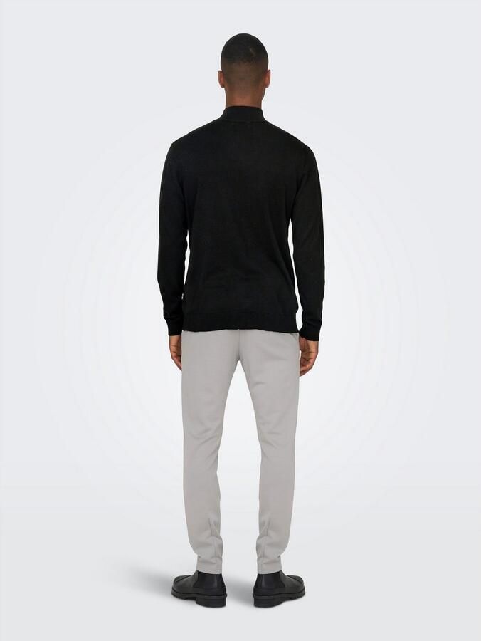 ONLY & SONS Gebreide trui ONSWYLER LIFE REG 14 HALF ZIP KNIT NOOS - Foto 3