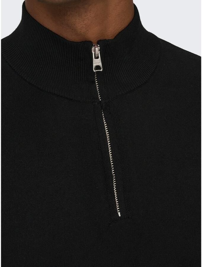ONLY & SONS Gebreide trui ONSWYLER LIFE REG 14 HALF ZIP KNIT NOOS - Foto 2
