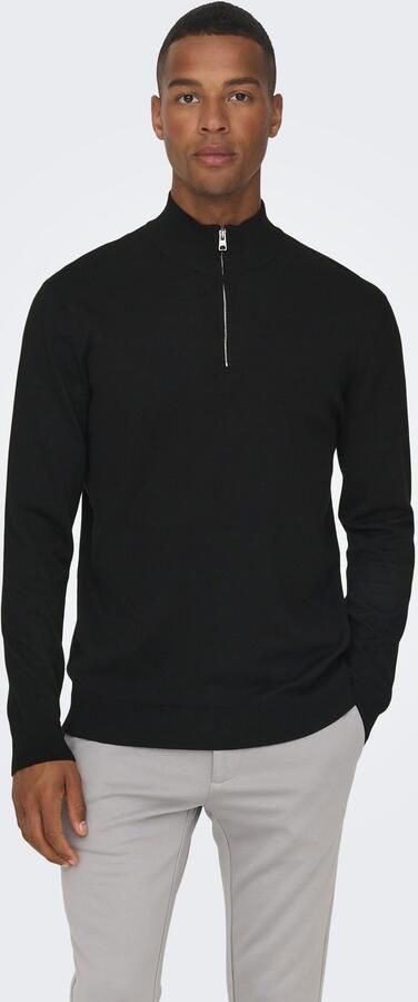 ONLY & SONS Gebreide trui ONSWYLER LIFE REG 14 HALF ZIP KNIT NOOS - Foto 6