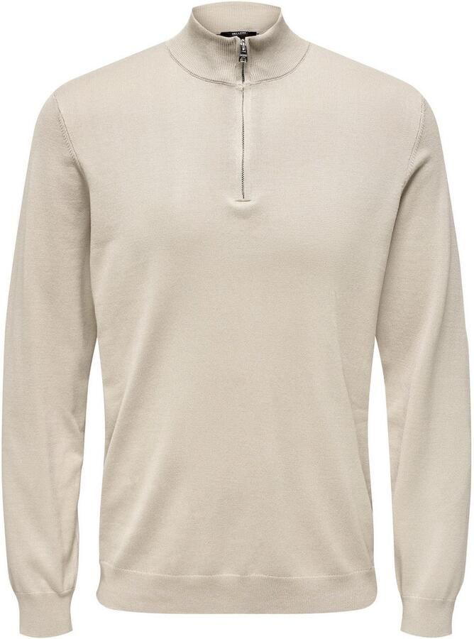 ONLY & SONS Gebreide trui ONSWYLER LIFE REG 14 HALF ZIP KNIT NOOS - Foto 4